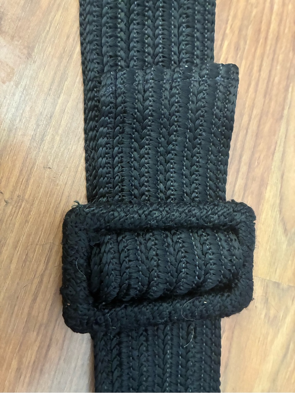 Vintage Black Woven Belt